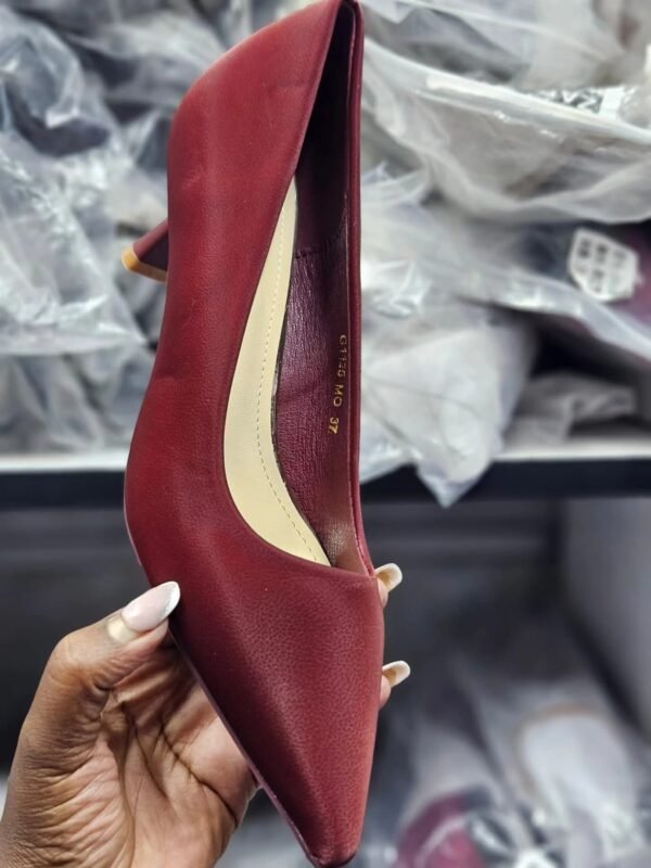 Fashion PU Leather High Heels Women Pumps Pointed Toe Work Pump Stiletto Woman Shoes Wedding Shoes Office Career Elegant Pum