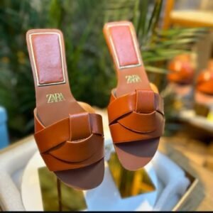 Zara Cross Strap Slide Sandals