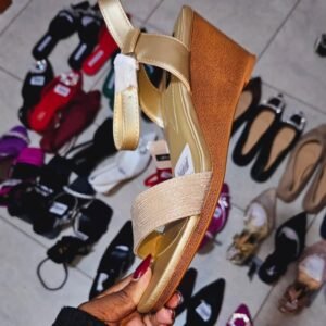 Gold Wedge Shoes