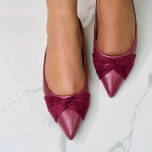 Stylish Design: Features a chic pointed toe and a unique bow detail. All-Day Comfort: Designed with a soft insole for long-lasting wear. Versatile Look: Easily pairs with skirts, dresses, trousers, and more. Multiple Colors: Available in a range of stylish colors to match any outfit.