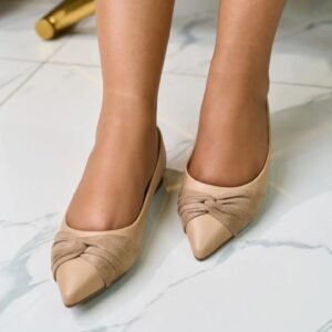 Womens’ Flats-Pointed Toe with Bow Detail