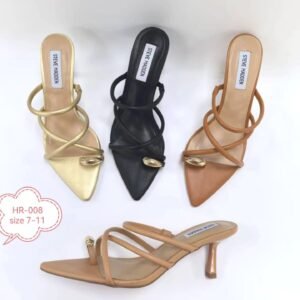 Steve Madden Ladies Sandal – Black & Gold