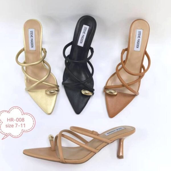 Steve Madden Ladies Sandal – Black & Gold